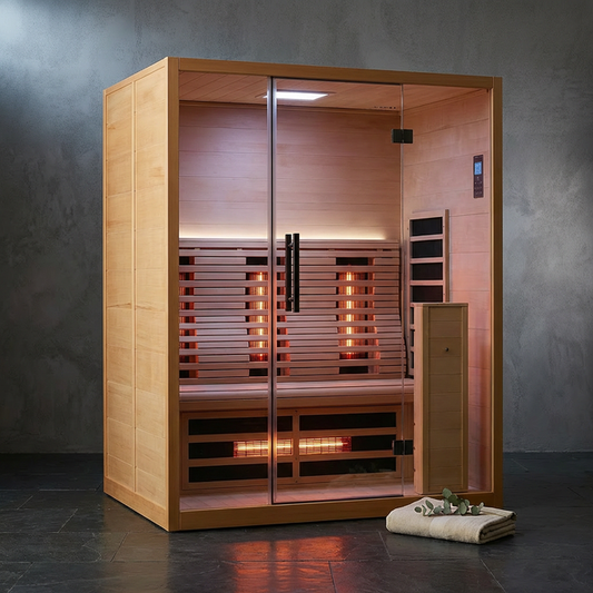 LumaTherm PureGlow Infrared Sauna Cabin — Studio Shot